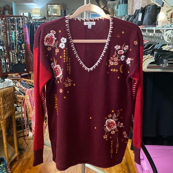 Johnny Was Sweaters - *SOLD*OHNNY WAS ANACAPRI CASHMERE PULLOVER